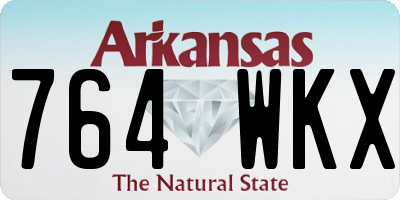 AR license plate 764WKX