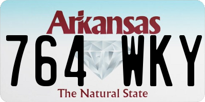 AR license plate 764WKY