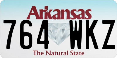 AR license plate 764WKZ