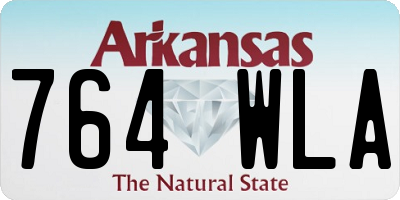 AR license plate 764WLA