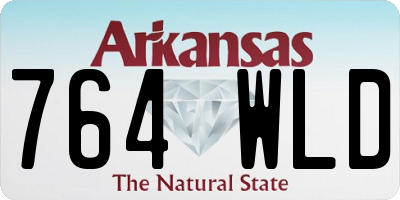 AR license plate 764WLD