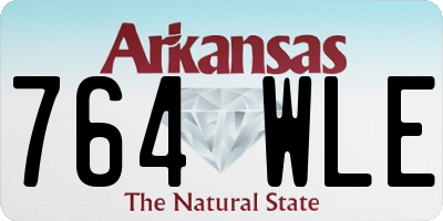 AR license plate 764WLE