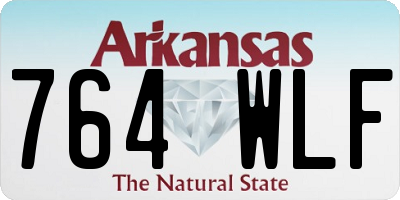 AR license plate 764WLF