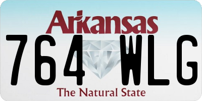 AR license plate 764WLG