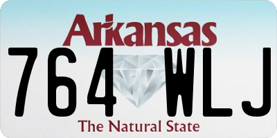 AR license plate 764WLJ