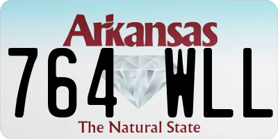 AR license plate 764WLL