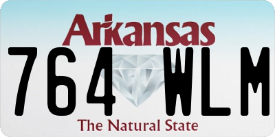 AR license plate 764WLM