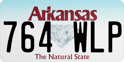 AR license plate 764WLP