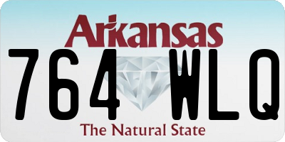 AR license plate 764WLQ