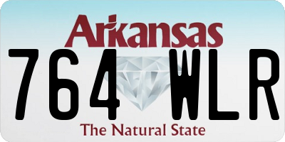 AR license plate 764WLR