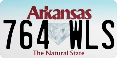 AR license plate 764WLS