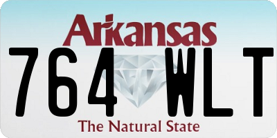 AR license plate 764WLT