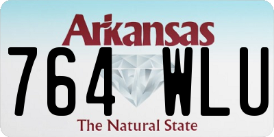 AR license plate 764WLU