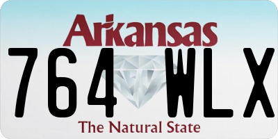 AR license plate 764WLX