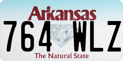 AR license plate 764WLZ