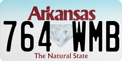 AR license plate 764WMB