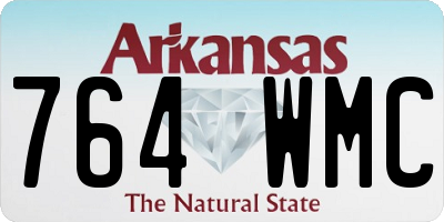 AR license plate 764WMC