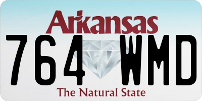 AR license plate 764WMD