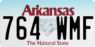 AR license plate 764WMF