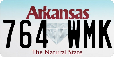 AR license plate 764WMK