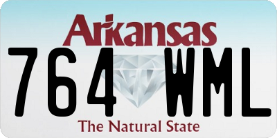 AR license plate 764WML