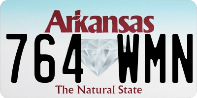 AR license plate 764WMN