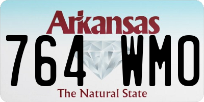 AR license plate 764WMO
