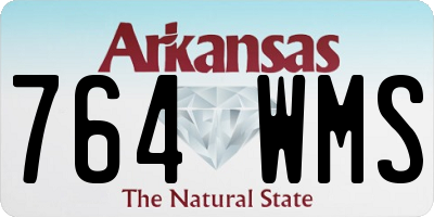 AR license plate 764WMS