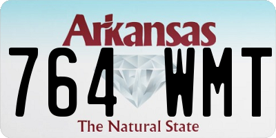 AR license plate 764WMT