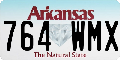 AR license plate 764WMX