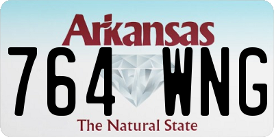 AR license plate 764WNG