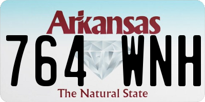AR license plate 764WNH