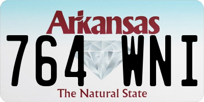 AR license plate 764WNI