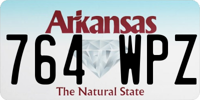 AR license plate 764WPZ
