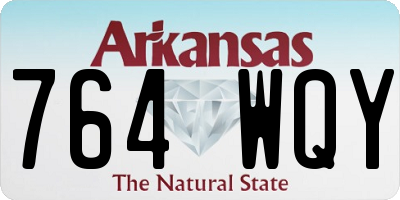 AR license plate 764WQY