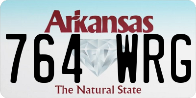 AR license plate 764WRG