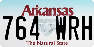 AR license plate 764WRH