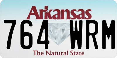 AR license plate 764WRM