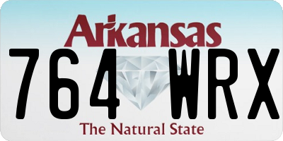 AR license plate 764WRX