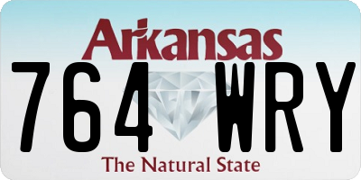 AR license plate 764WRY