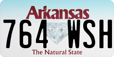 AR license plate 764WSH