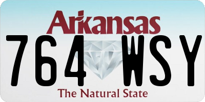 AR license plate 764WSY