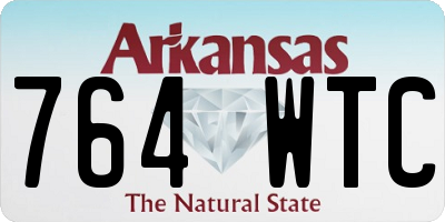 AR license plate 764WTC