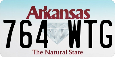 AR license plate 764WTG