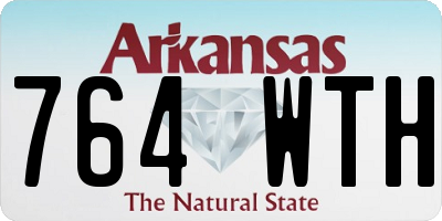 AR license plate 764WTH