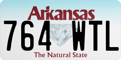 AR license plate 764WTL