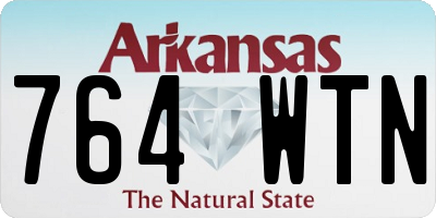 AR license plate 764WTN