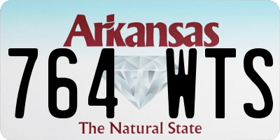 AR license plate 764WTS