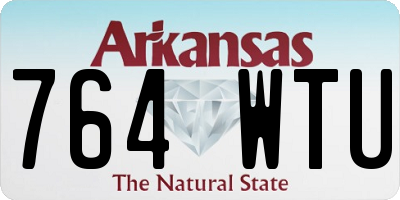AR license plate 764WTU