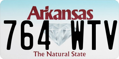 AR license plate 764WTV